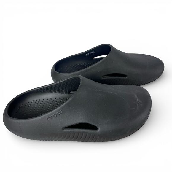 Crocs Mellow Recovery Clogs Black Comfort Slip On Work Shoes Mens 7 Womens 9 - Picture 6 of 12